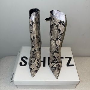 Schutz Snakeskin Boots